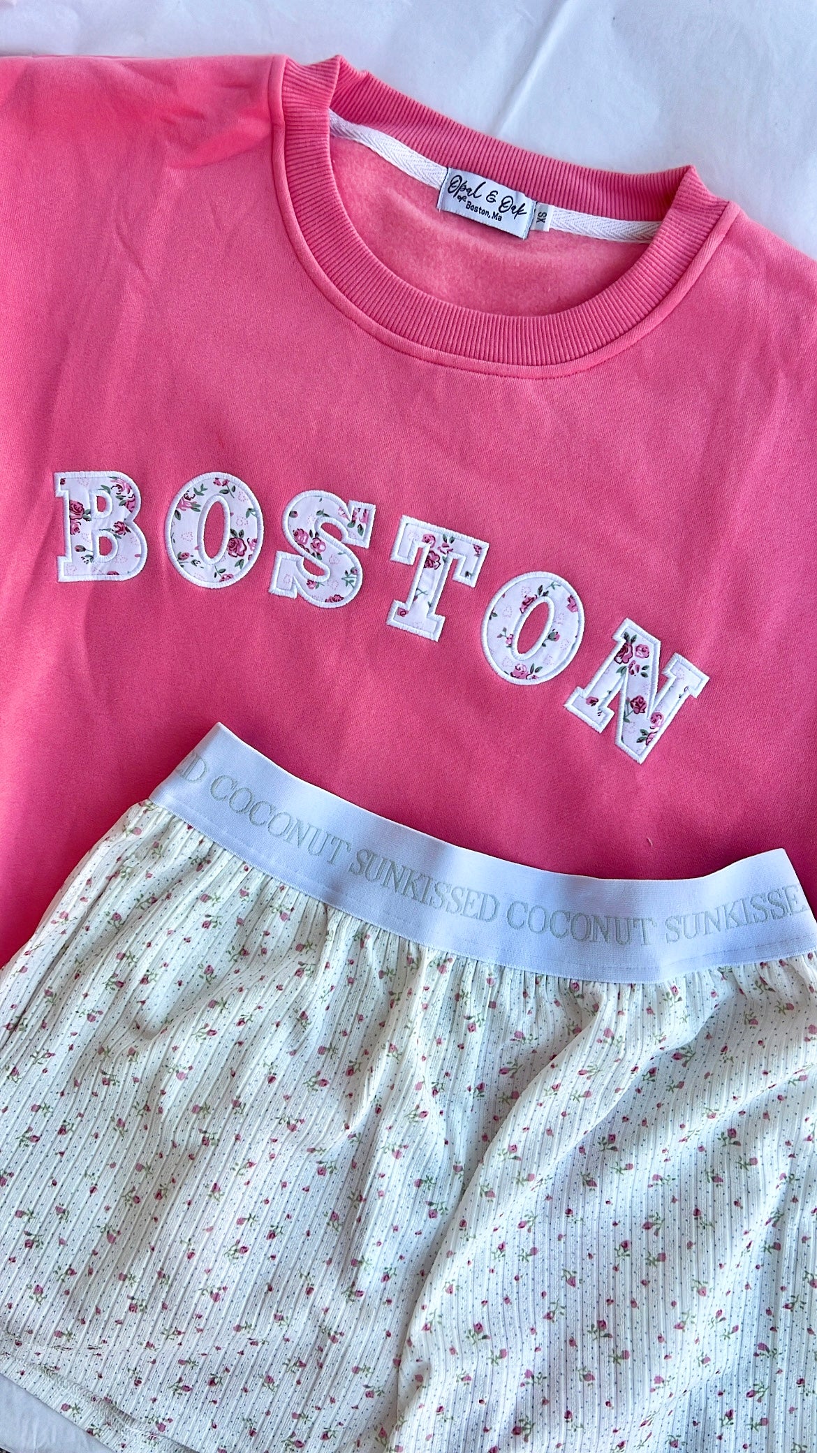 Boston Crewneck Pink 🌸