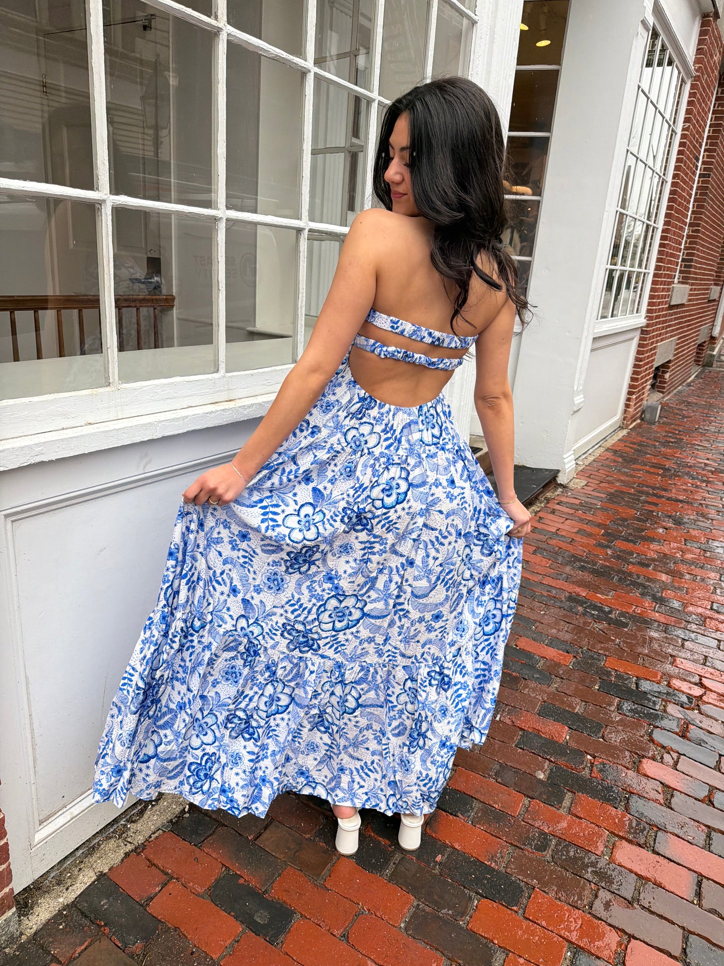 Nicolette Maxi -Blue swirls ☁️🩵