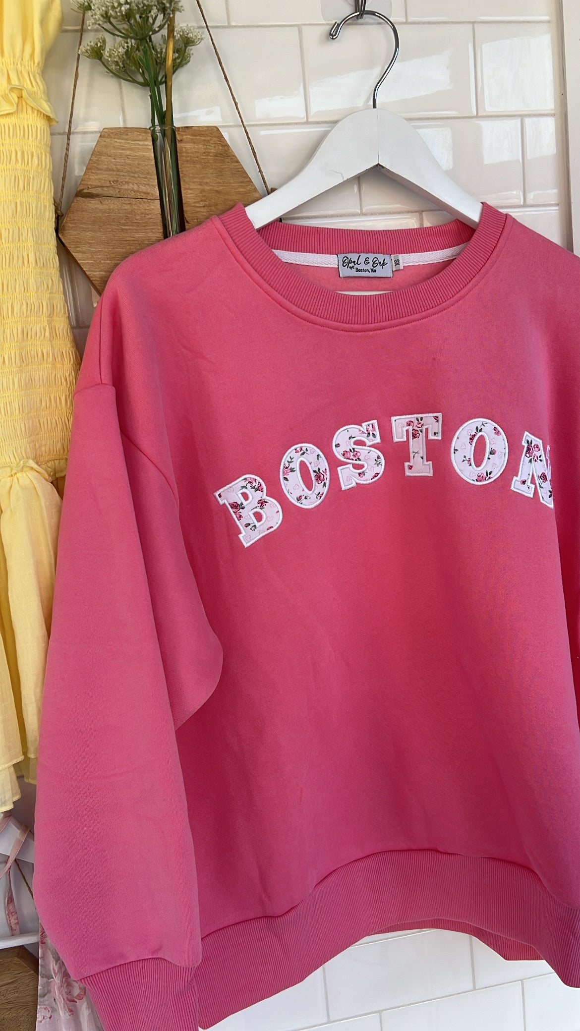 Boston Crewneck Pink 🌸