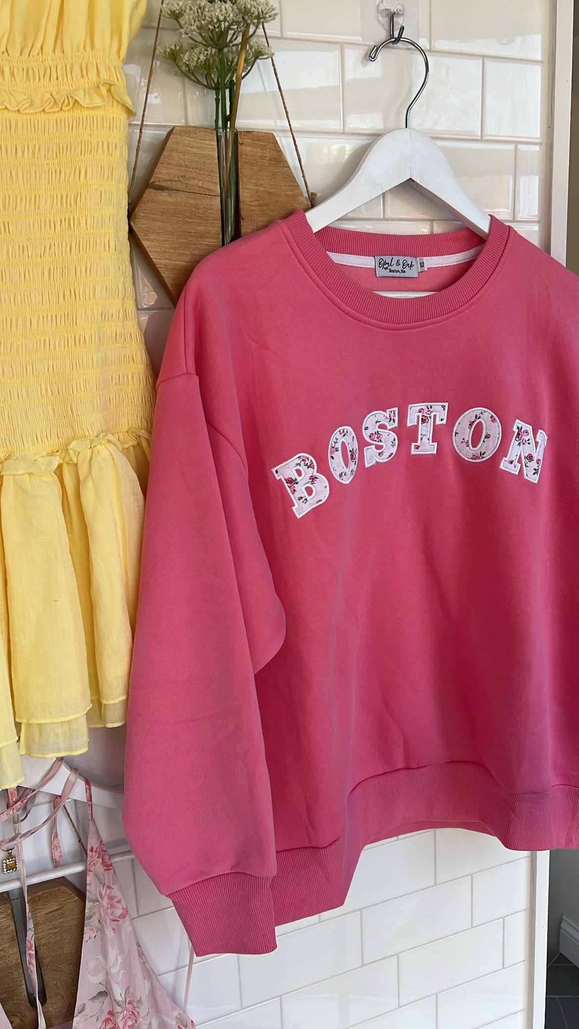 Boston Crewneck Pink 🌸