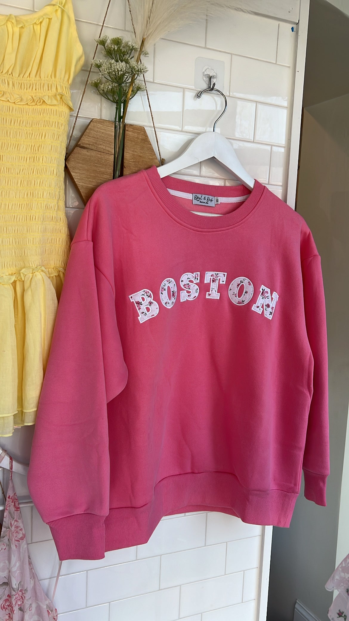 Boston Crewneck Pink 🌸