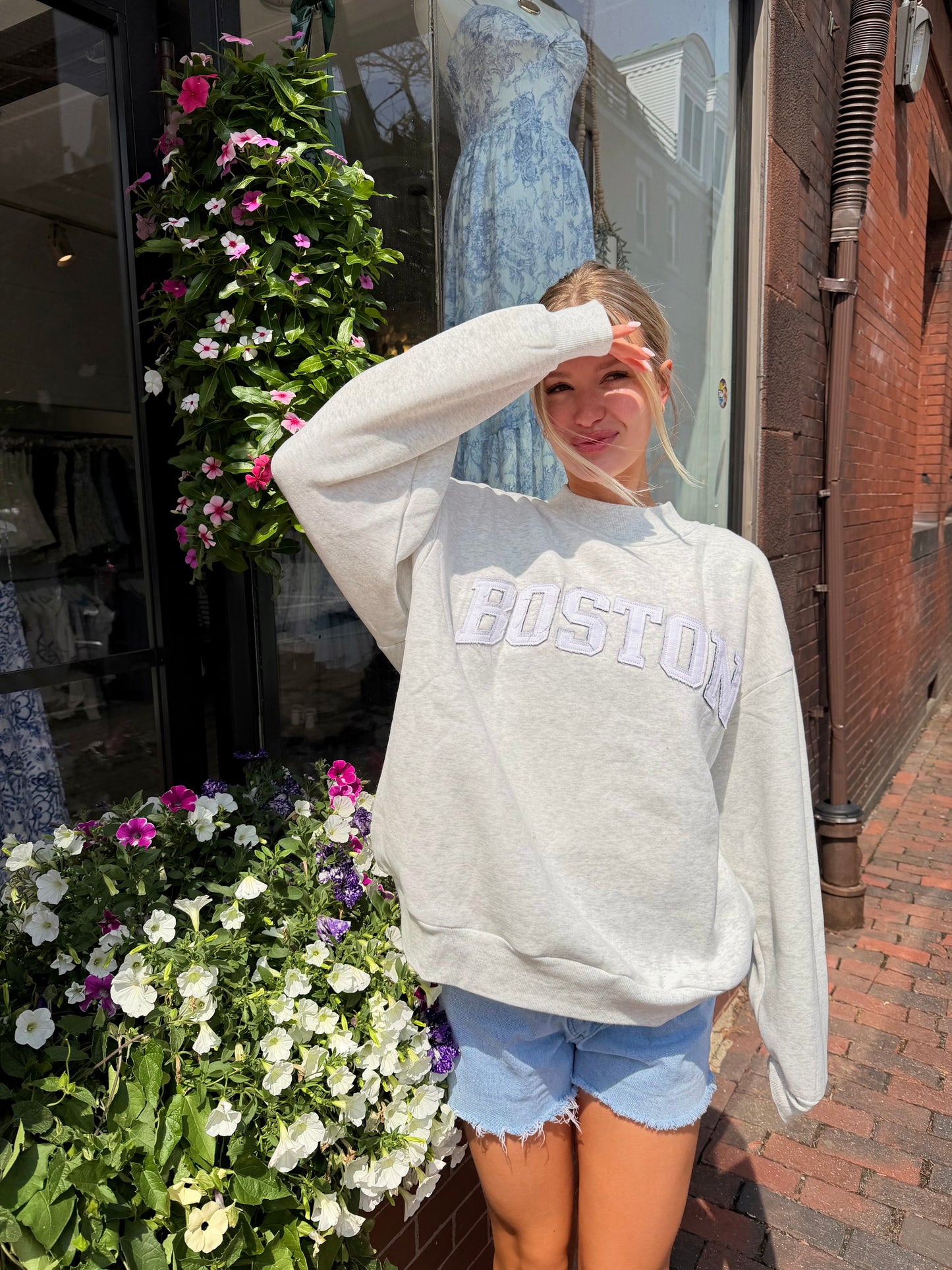 Boston Frayed Mockneck