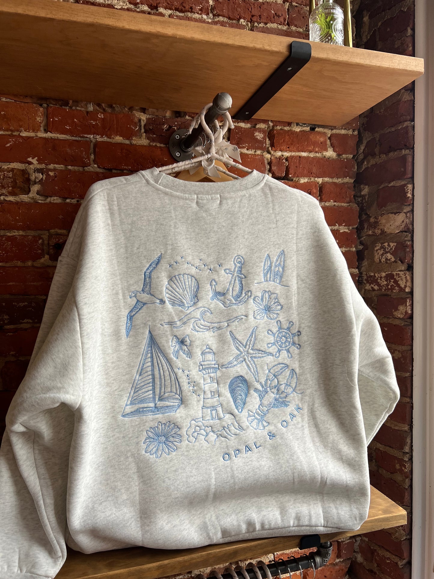 EMBROIDERED NEWBURYPORT CREW