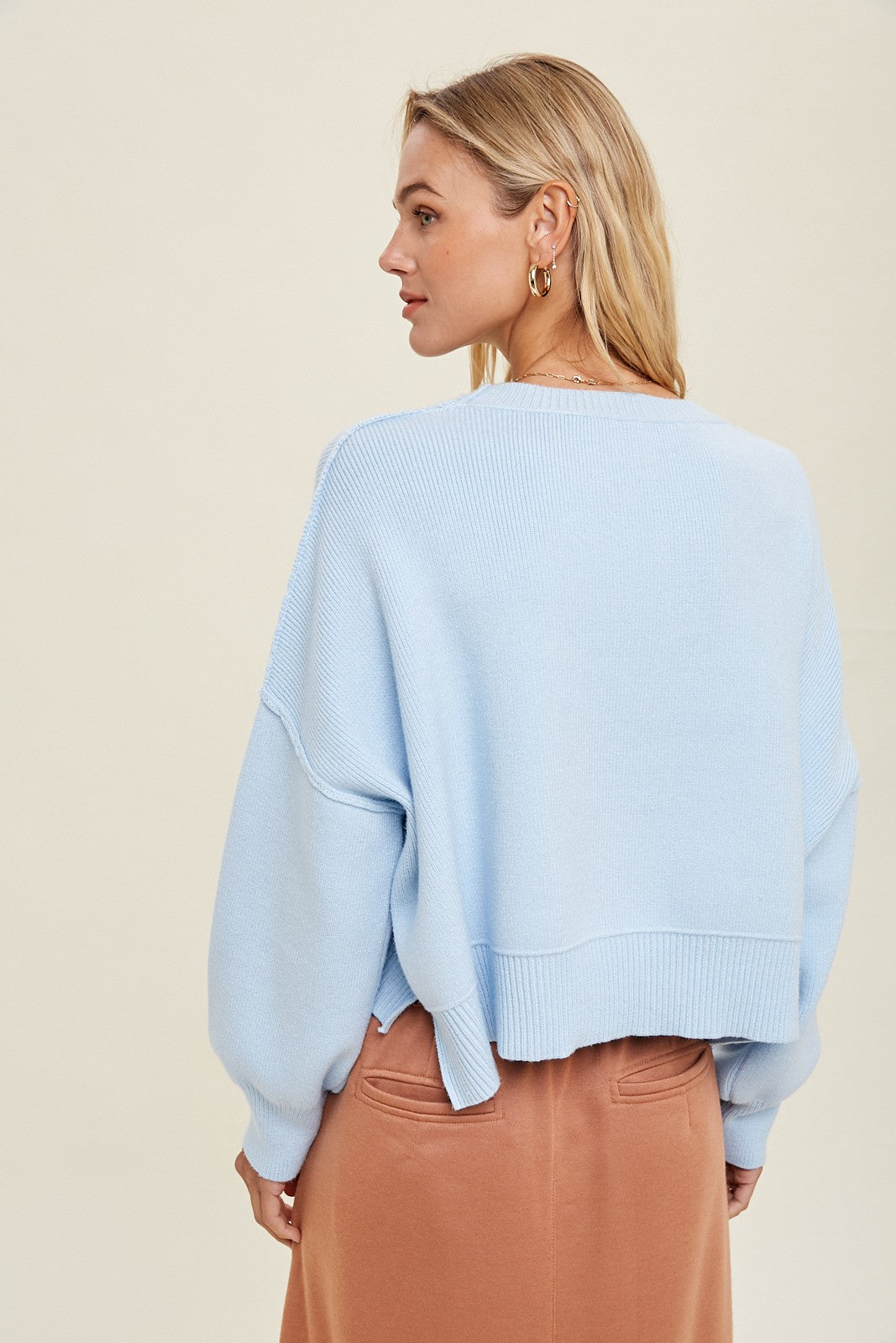 baby blue skies sweater