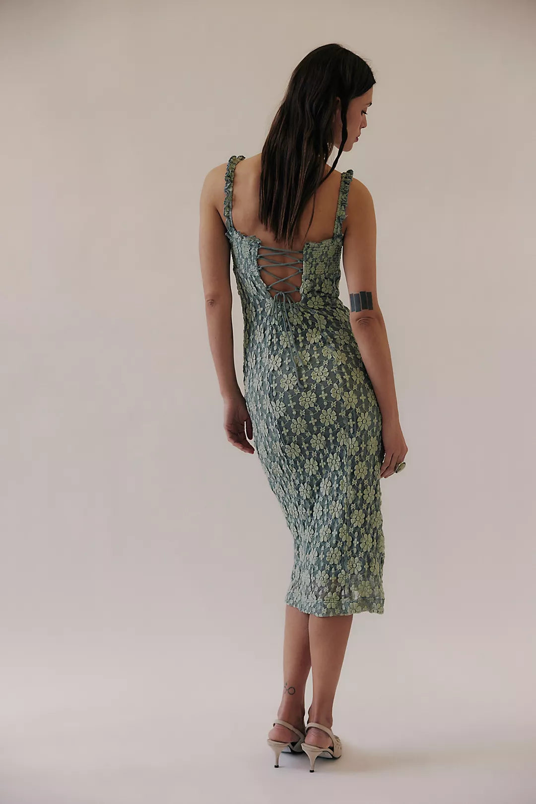 Free People Lucinda Lace Midi Dress