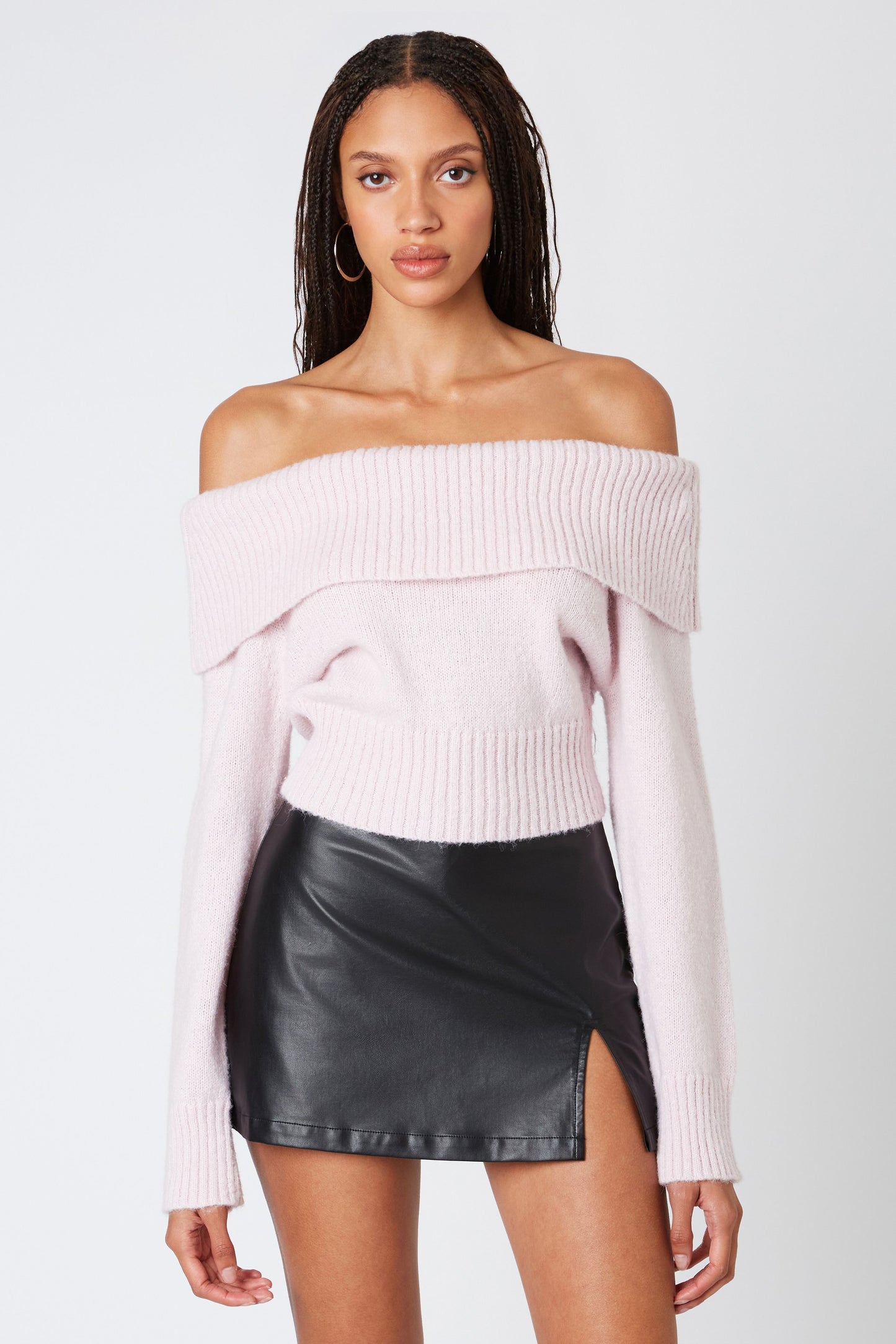 Remi Shoulder Sweater in Cream