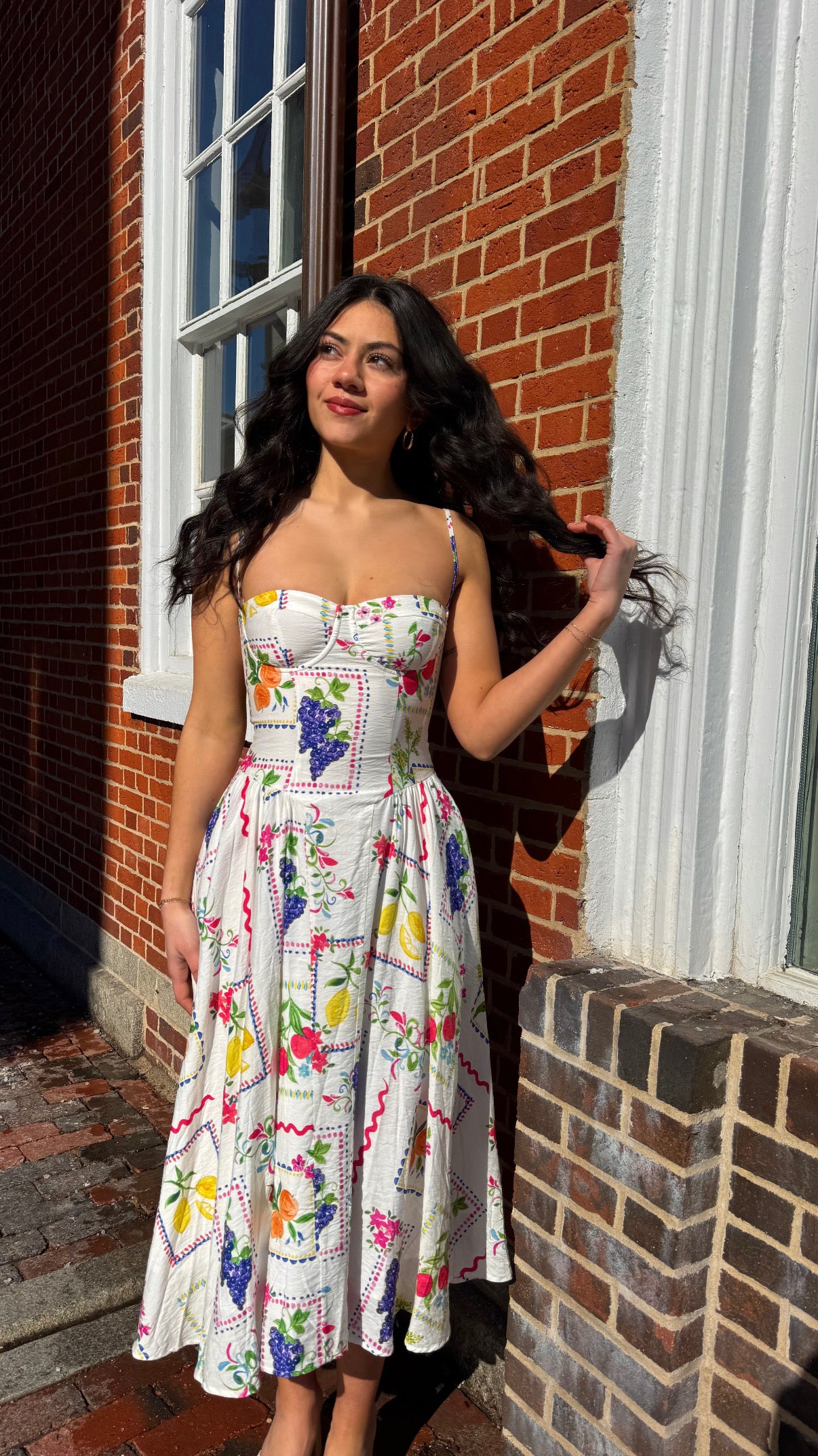 boutique midi dress Delicate Blooms Midi Dress