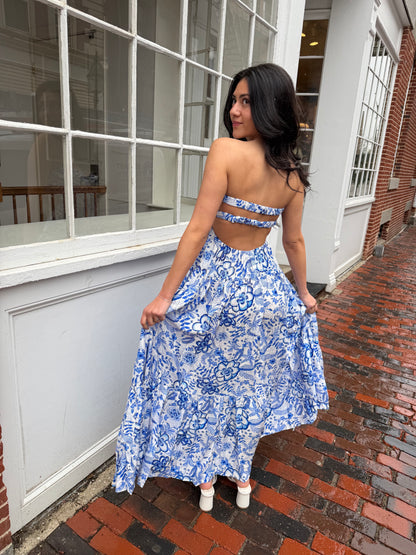 Nicolette Maxi -Blue swirls ☁️🩵