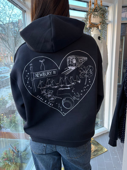 Newbury St. Boston Hoodie 💙