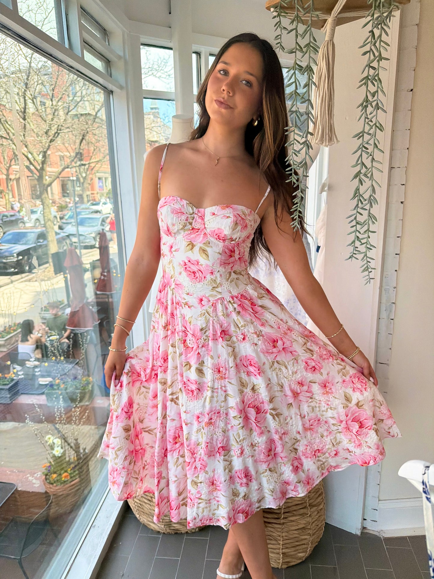 MADISON FLORAL MIDI DRESS 💖🌸