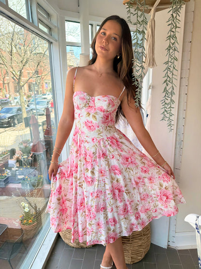 MADISON FLORAL MIDI DRESS 💖🌸