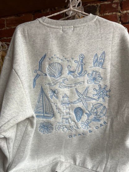 EMBROIDERED NEWBURYPORT CREW