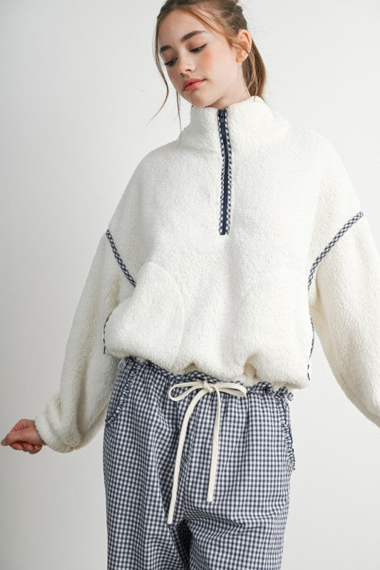 COFFEE RUN 1/4 ZIP SHERPA
