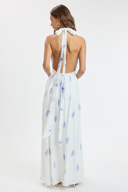 CHARLOTTE HALTER MAXI DRESS