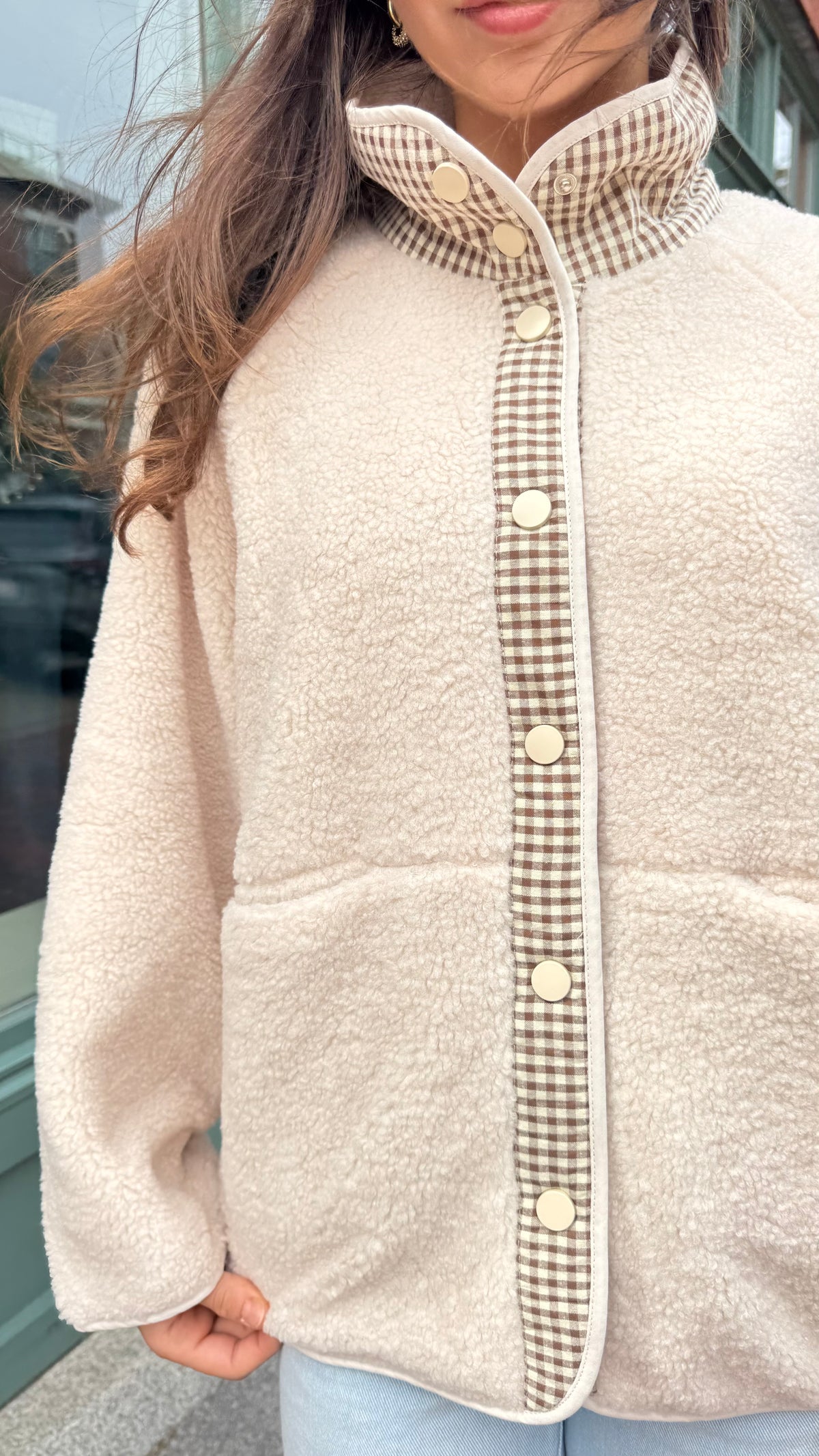 ABIGAIL PLAID SHERPA