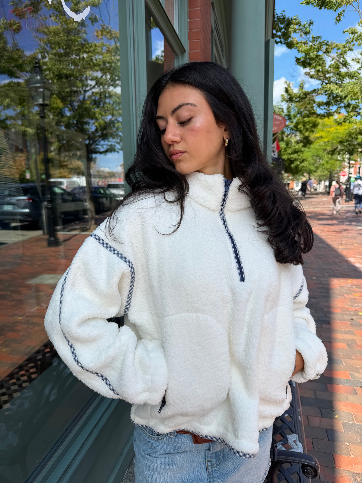 COFFEE RUN 1/4 ZIP SHERPA