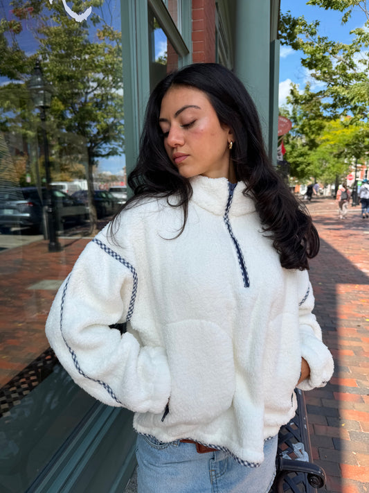 COFFEE RUN 1/4 ZIP SHERPA
