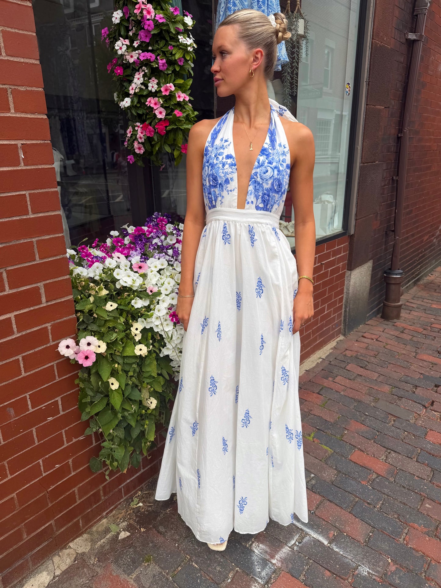 CHARLOTTE HALTER MAXI DRESS