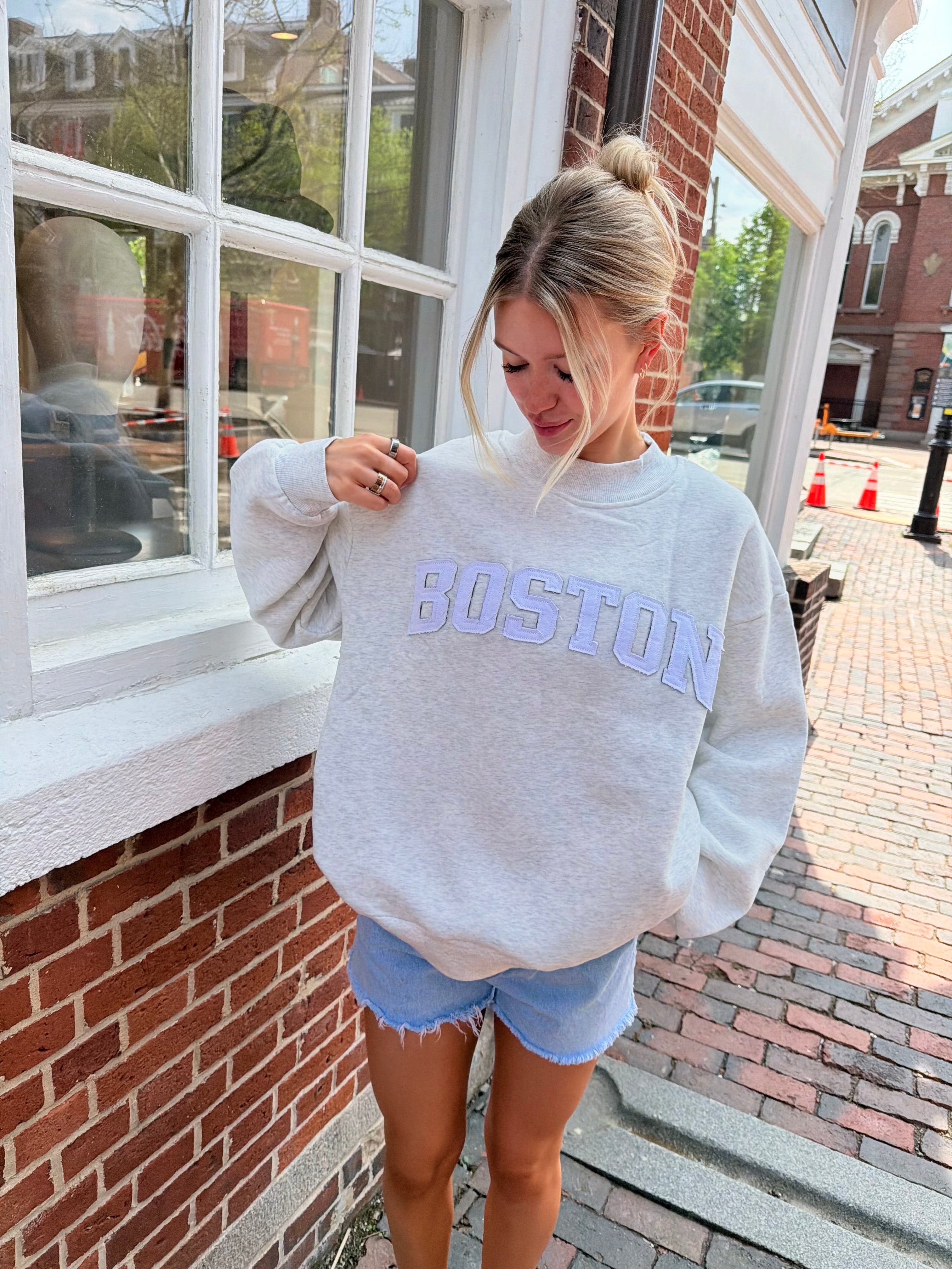 Boston Frayed Mockneck – OPAL & OAK BOUTIQUE