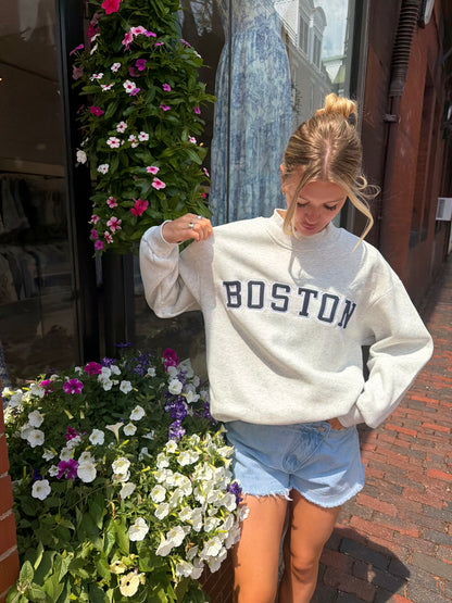 Boston Mockneck -Grey