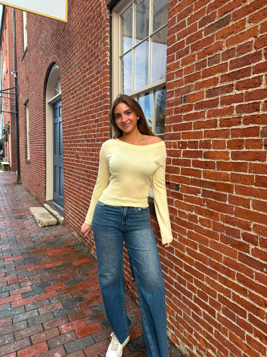 Olivia Off The Shoulder Knit
