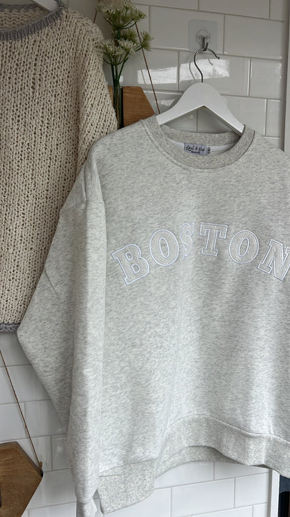 O&O Boston Eyelet Crewneck