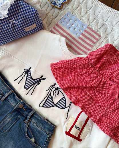 USA BIKINI SWEATER 🤍⭐️❤️🇺🇸