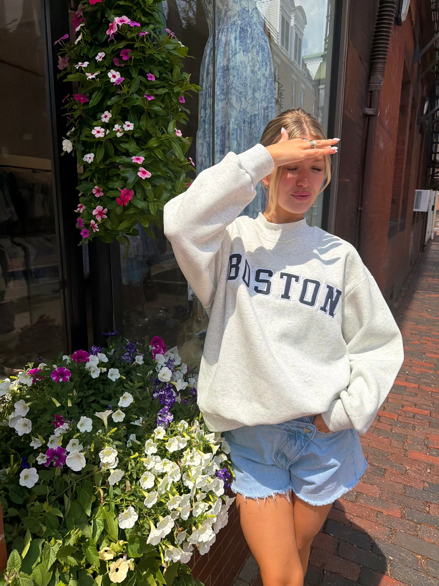 Boston Mockneck -Grey