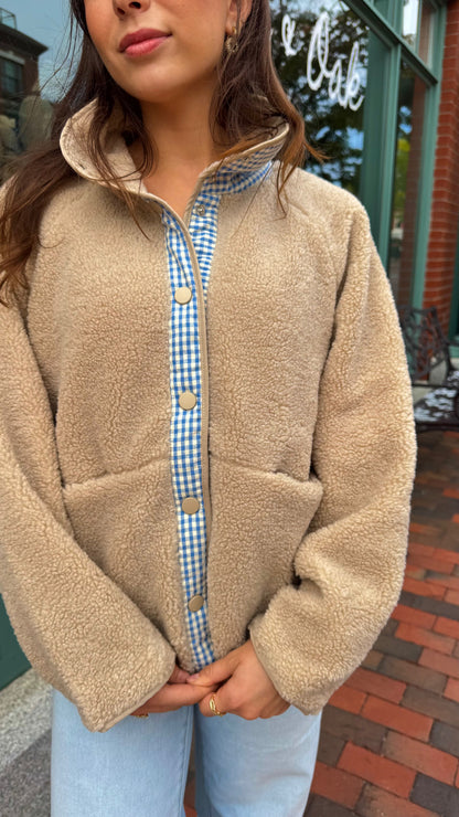 ABIGAIL PLAID SHERPA