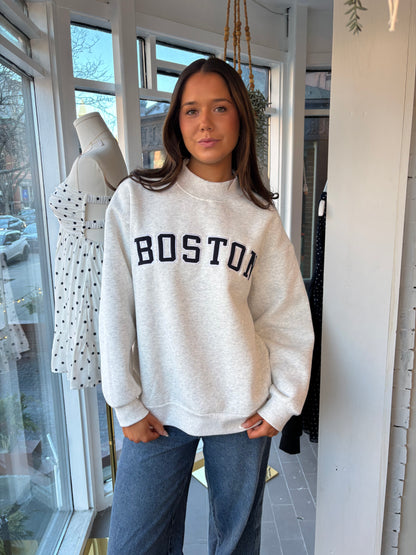Boston Mockneck -Grey