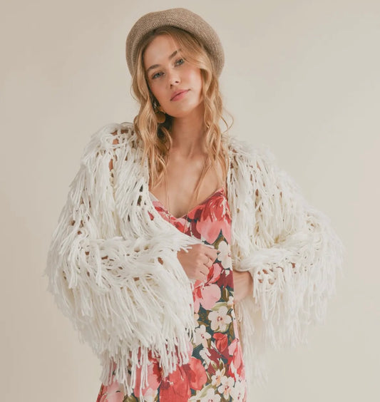 Feeling Good Fringe Cardigan