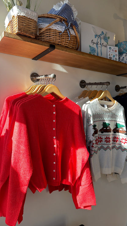 Day to Night Cardigan -Red ♥️