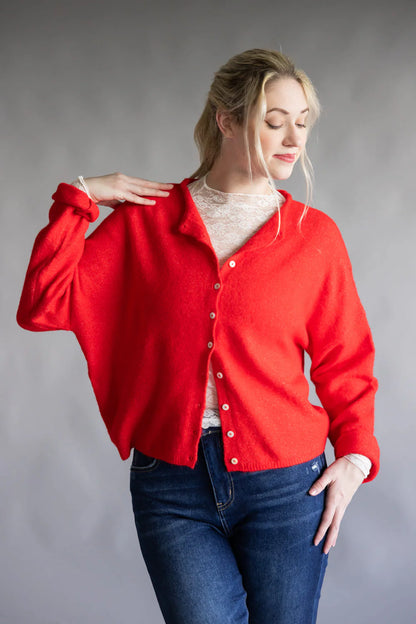 Day to Night Cardigan -Red ♥️