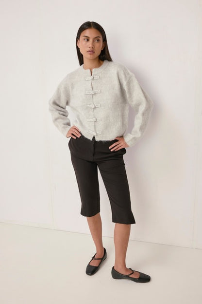 MAISY BUTTON UP SWEATER