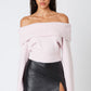 Remi Shoulder Sweater in Cream