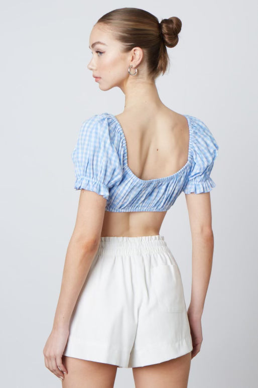 Tourist Linen Shorts-WHITE